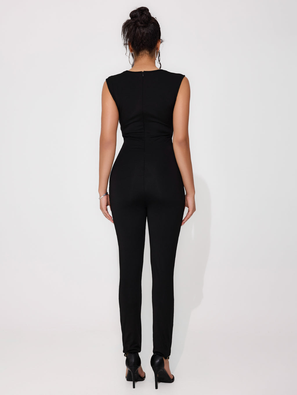 Women's Low-cut Design Skinny Jumpsuit