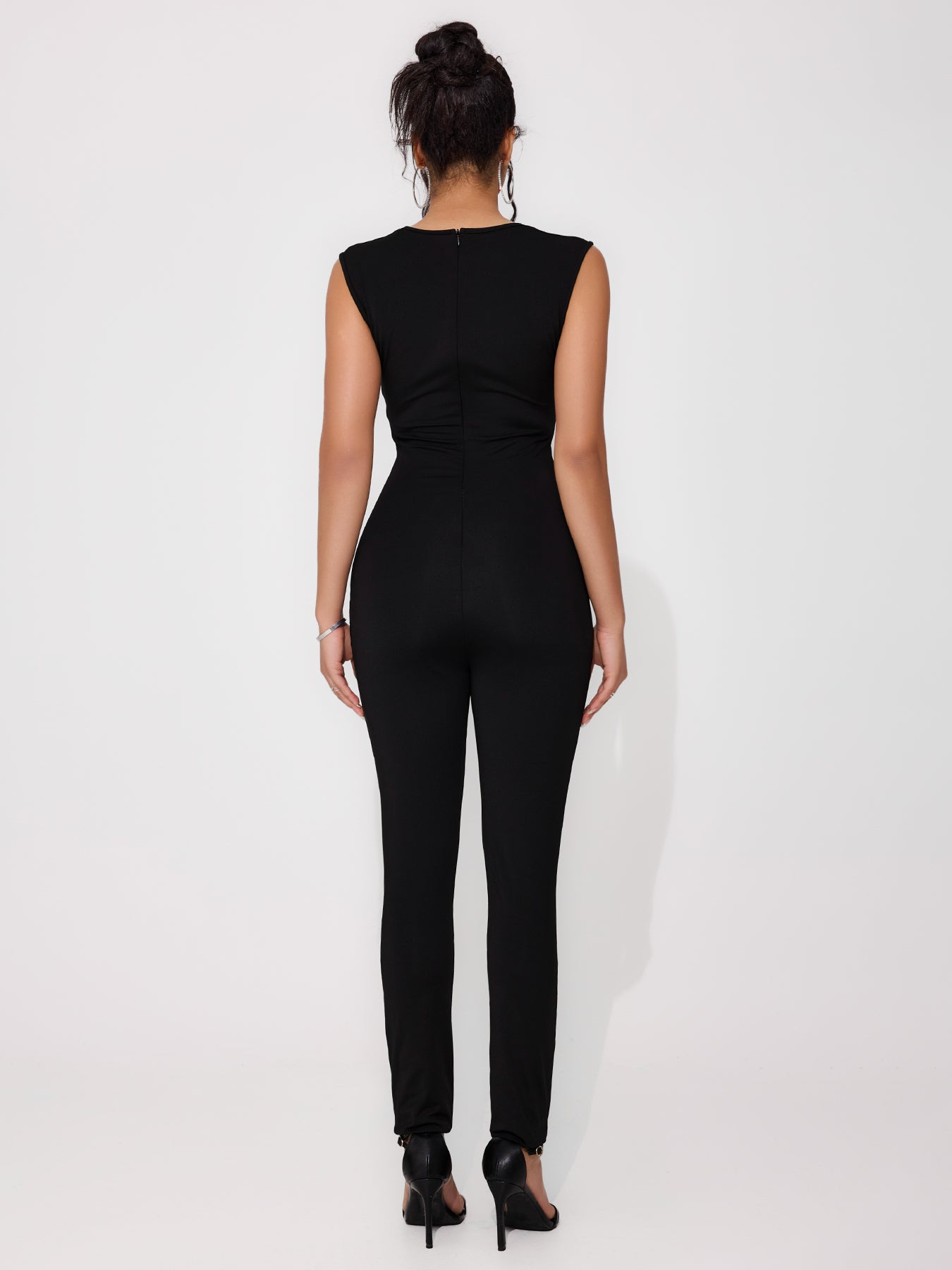 Women's Low-cut Design Skinny Jumpsuit
