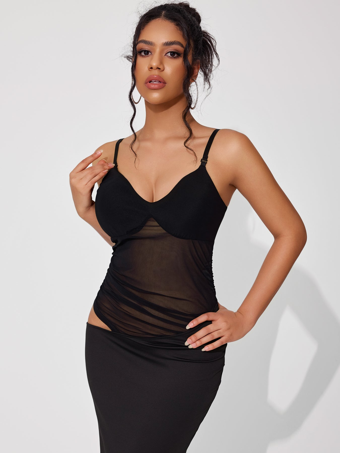 Women's High-end Patchwork Suspender Dress