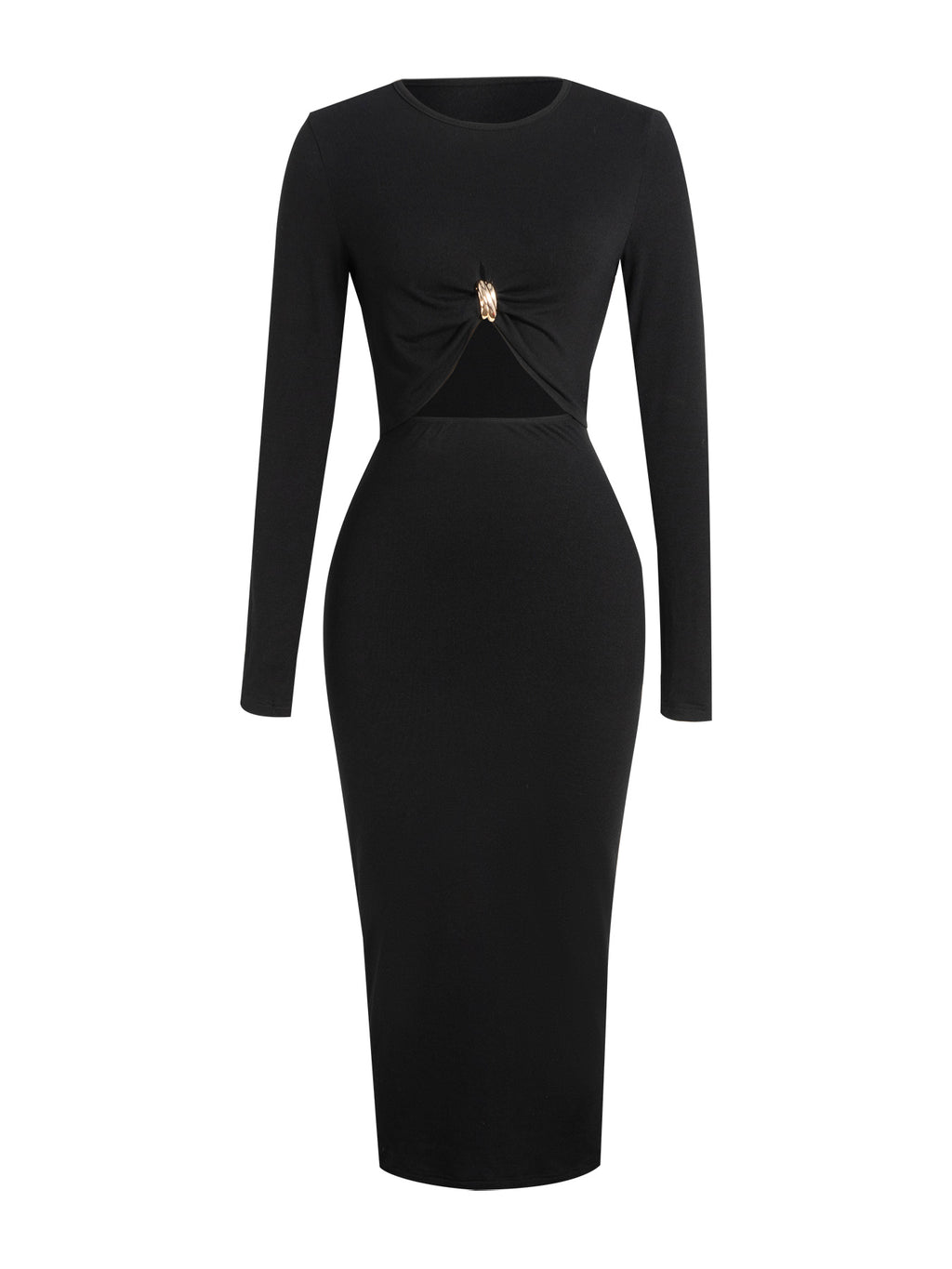 Women's Cut-out Long-sleeved Bodycon Dress
