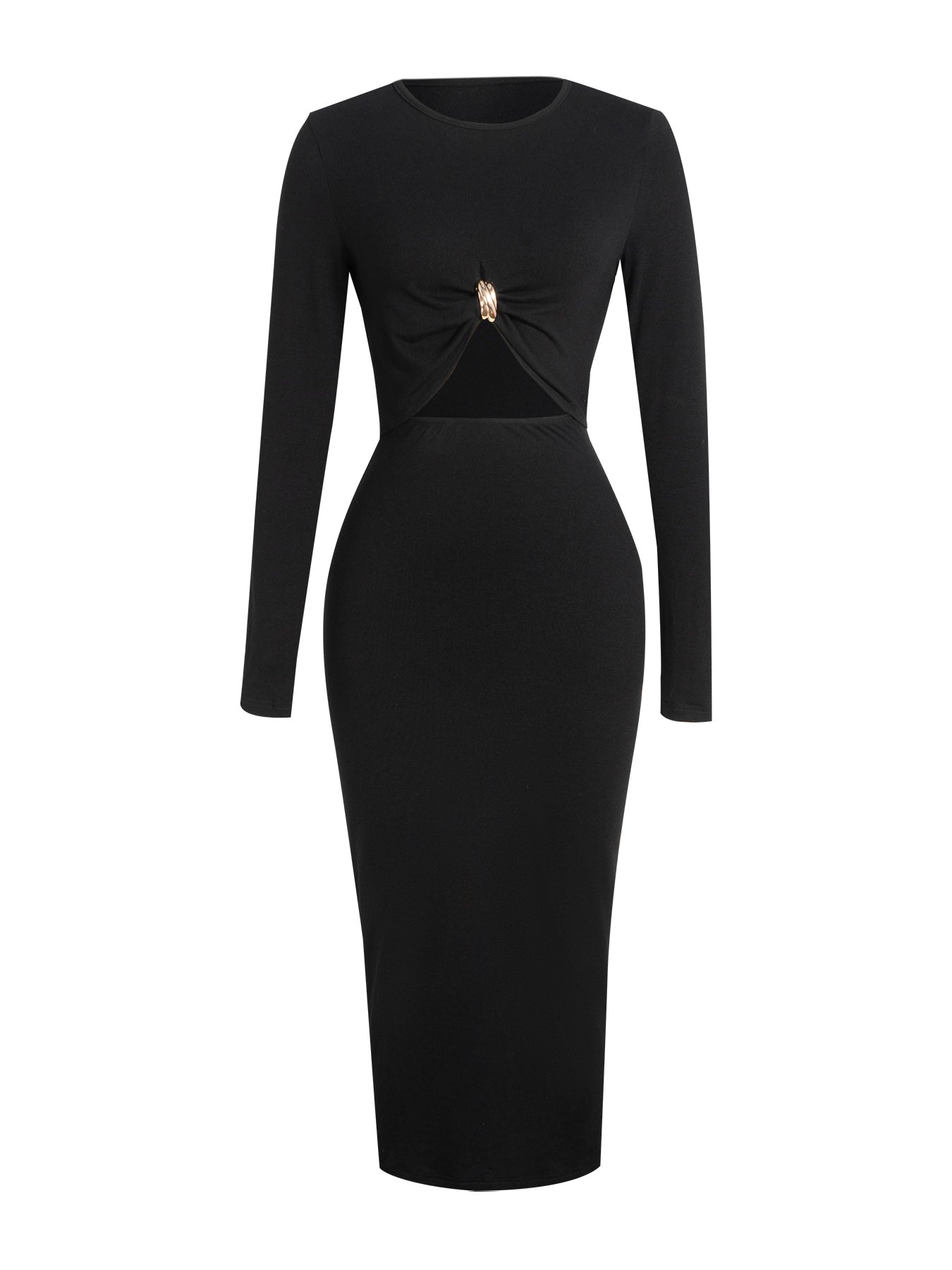 Women's Cut-out Long-sleeved Bodycon Dress