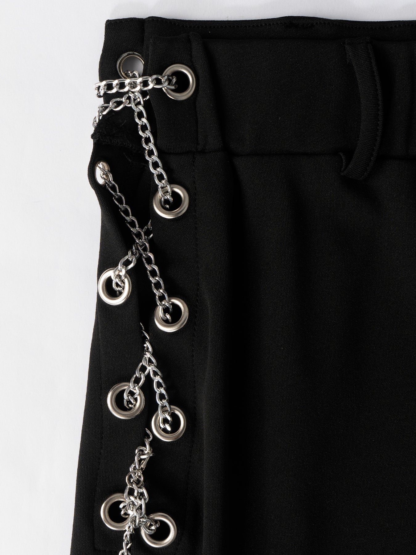 Women's Sexy Elegant Metal Chain Cross Strap Flared Pants