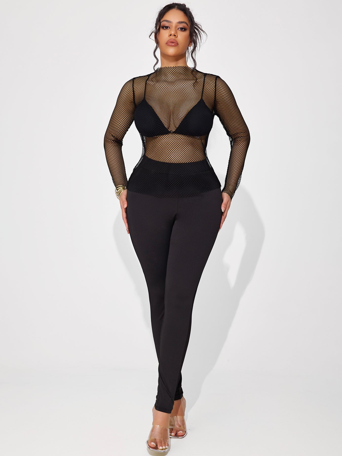 Women's Sexy And Elegant See-through Mesh Versatile Top