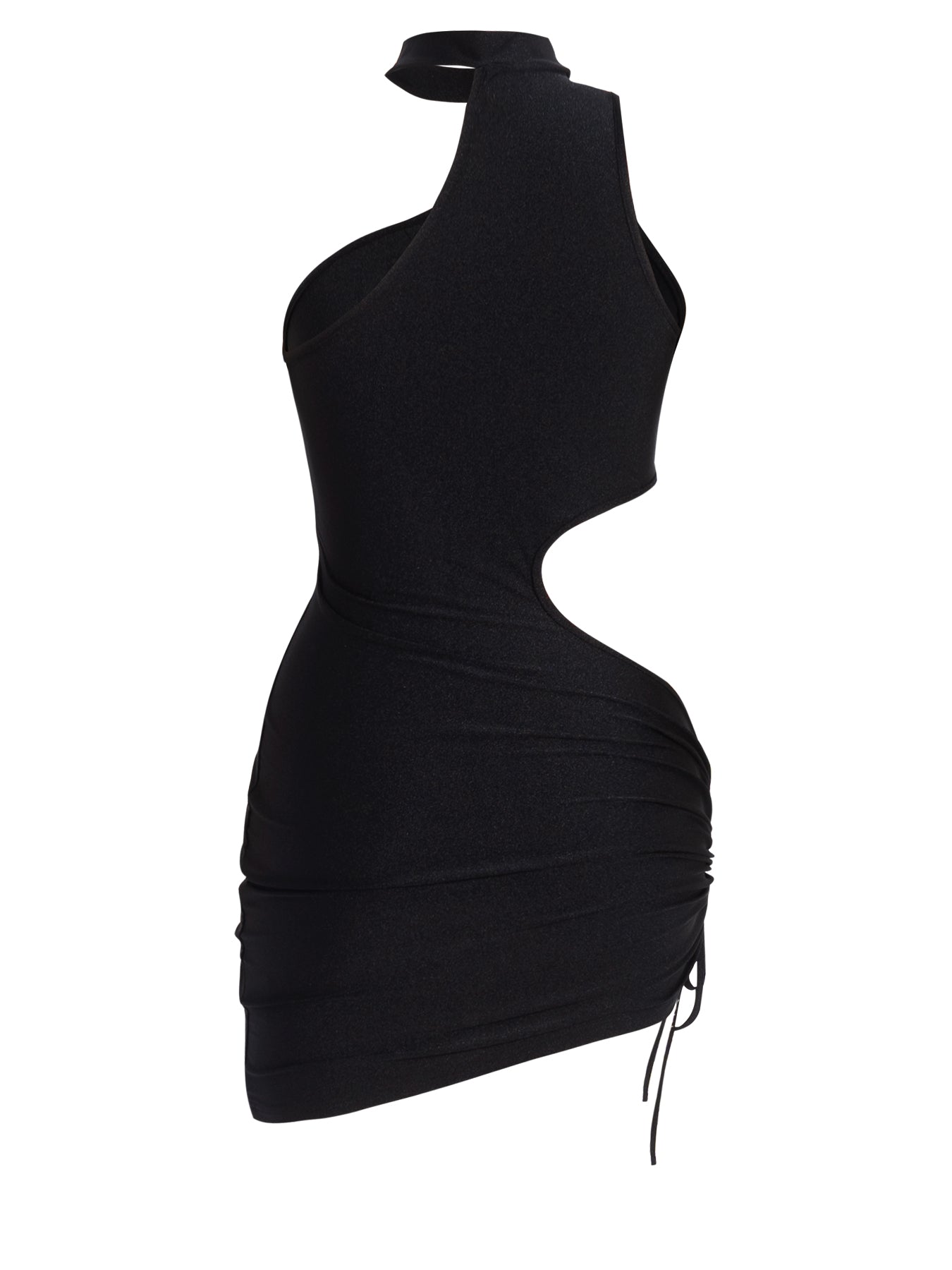 Women's Sexy Hollow Drawstring Bodycon Short Dress