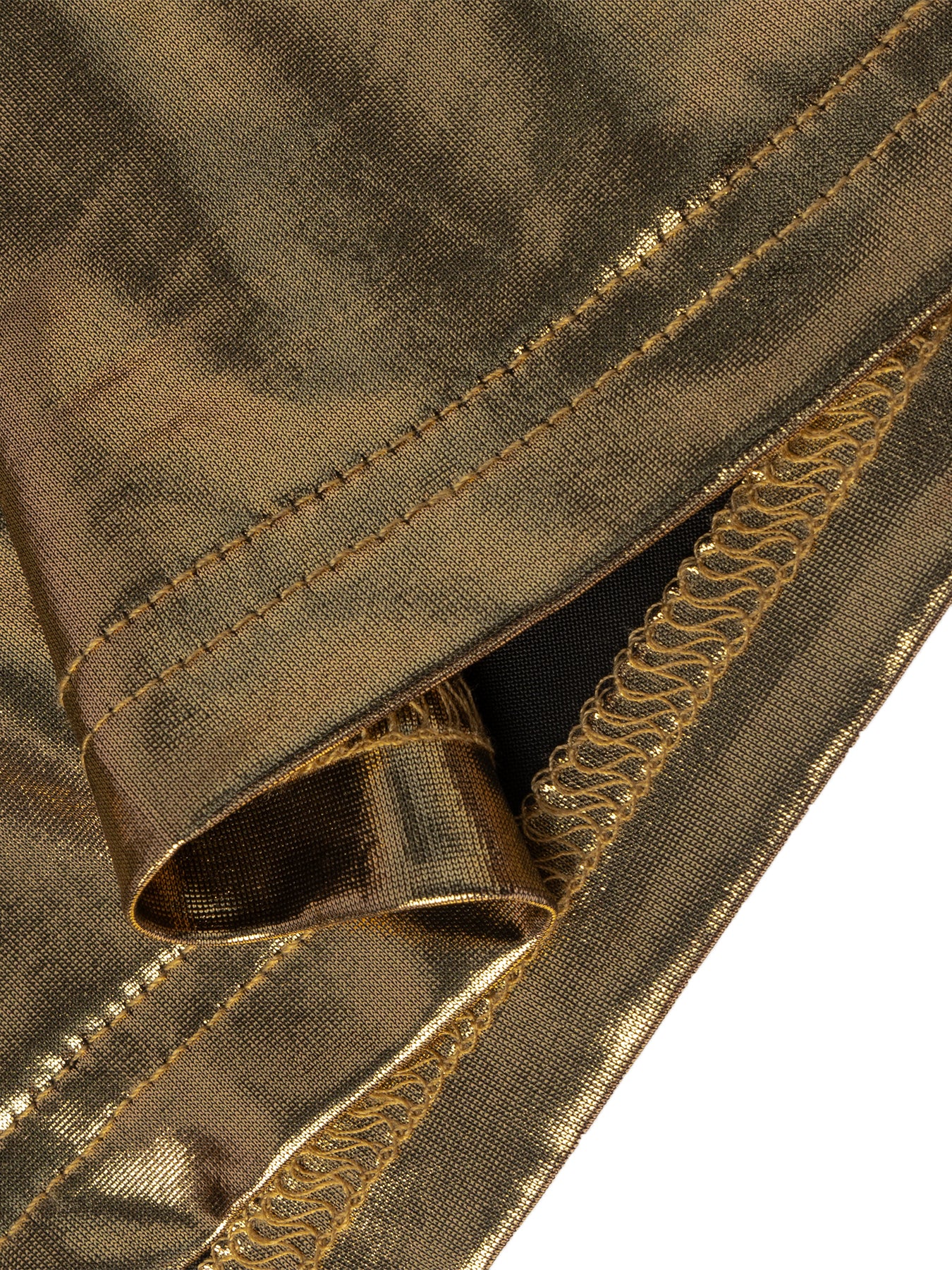 Women's Hip Lift Stretch Metallic Side Tie Wrap Shorts
