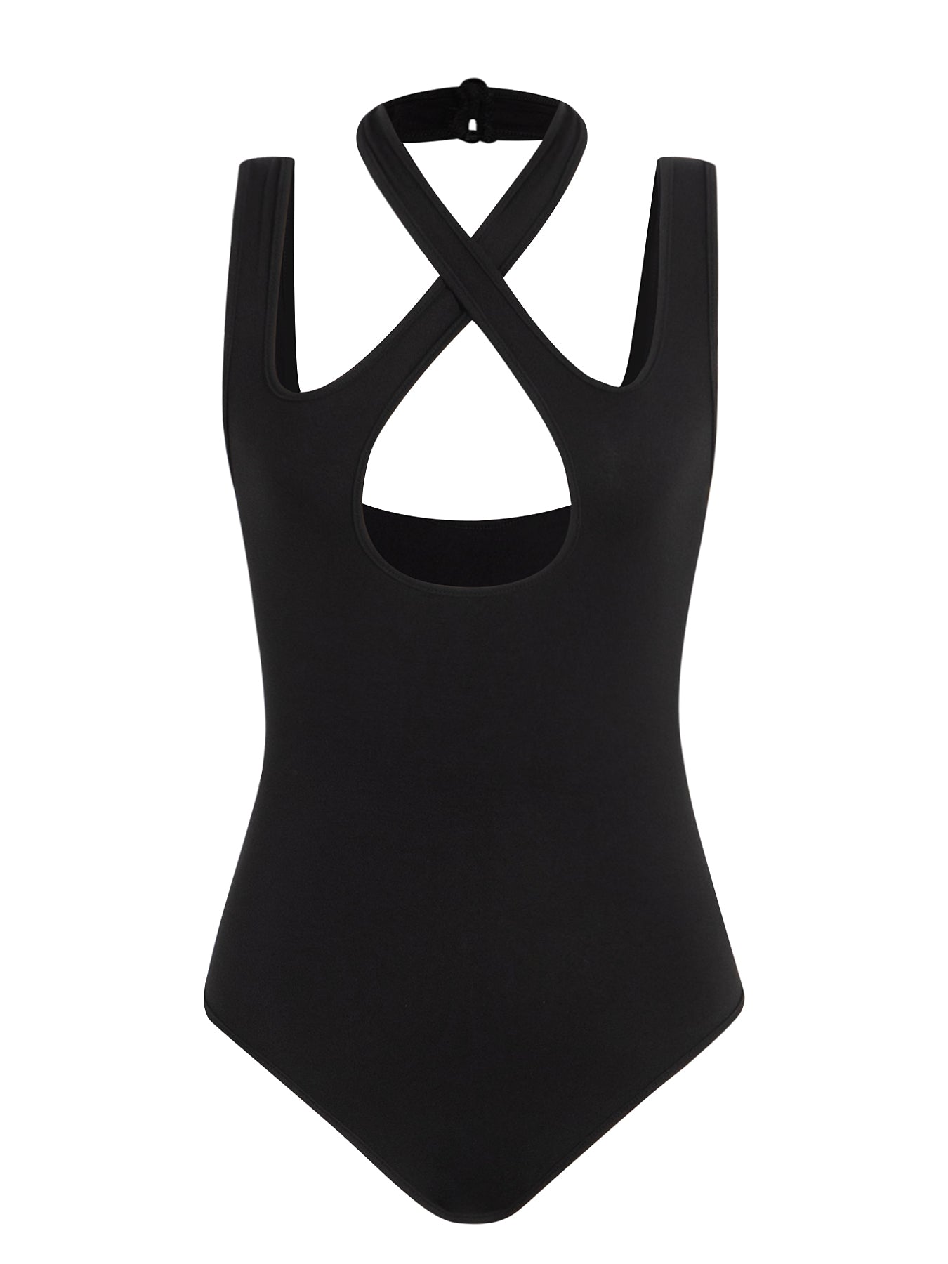 Women's Cut-out Design Slim Bodysuit