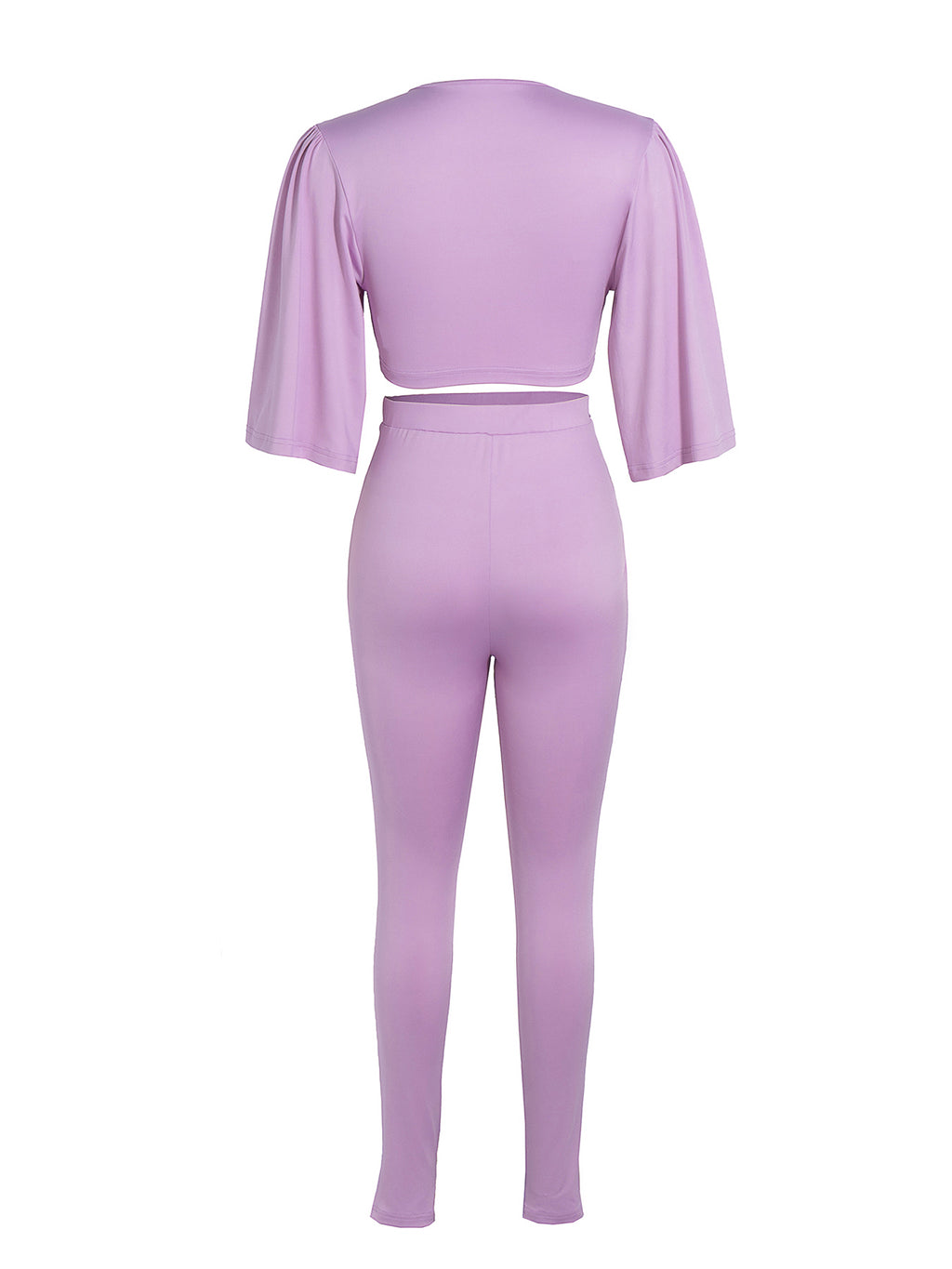 Women's High-quality Luster Knitted Pleated Low-sleeve Set
