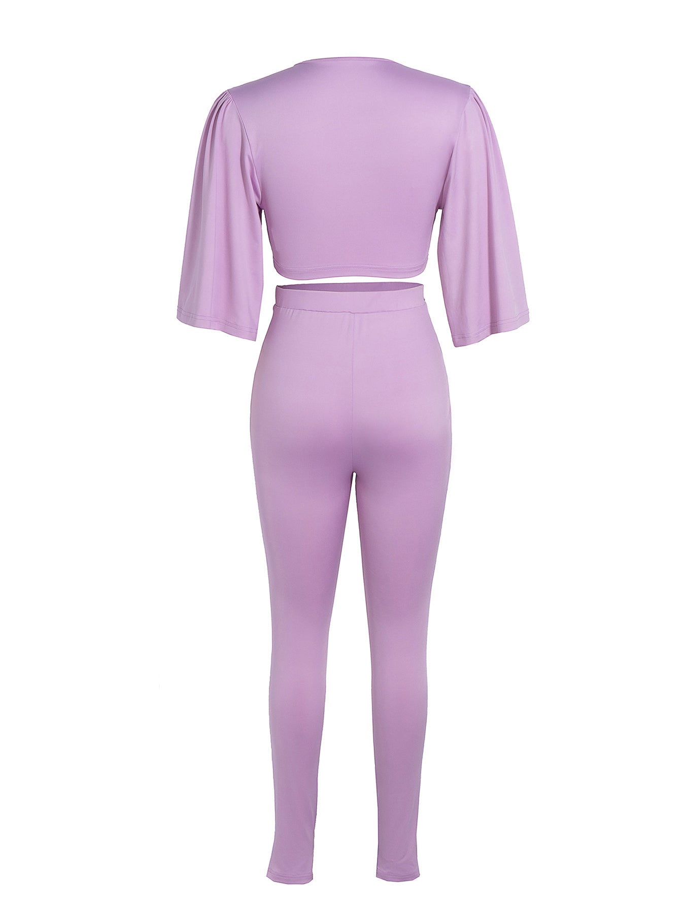 Women's High-quality Luster Knitted Pleated Low-sleeve Set