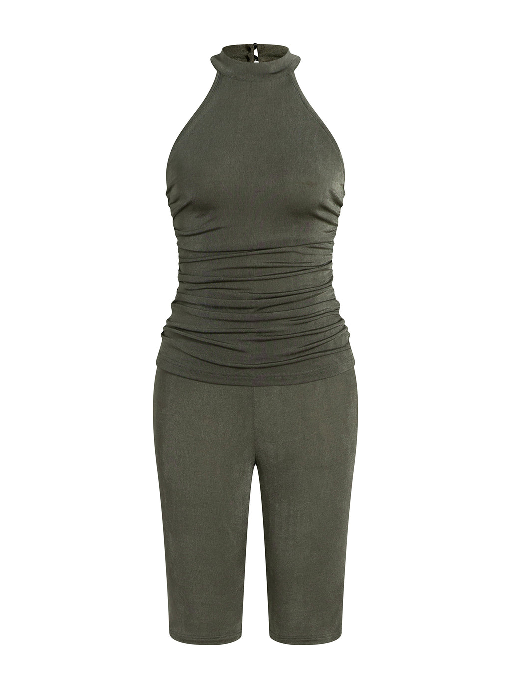 Women's Sexy High Stretch Luster Top Pants Set
