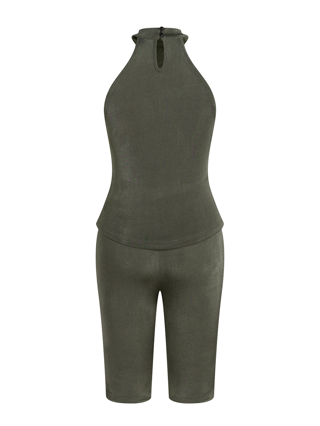 Women's Sexy High Stretch Luster Top Pants Set