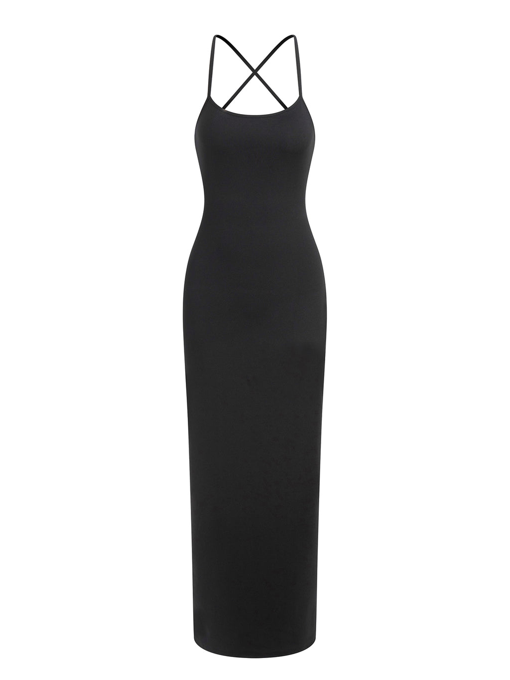 Women's Backless Strappy High-stretch Maxi dress
