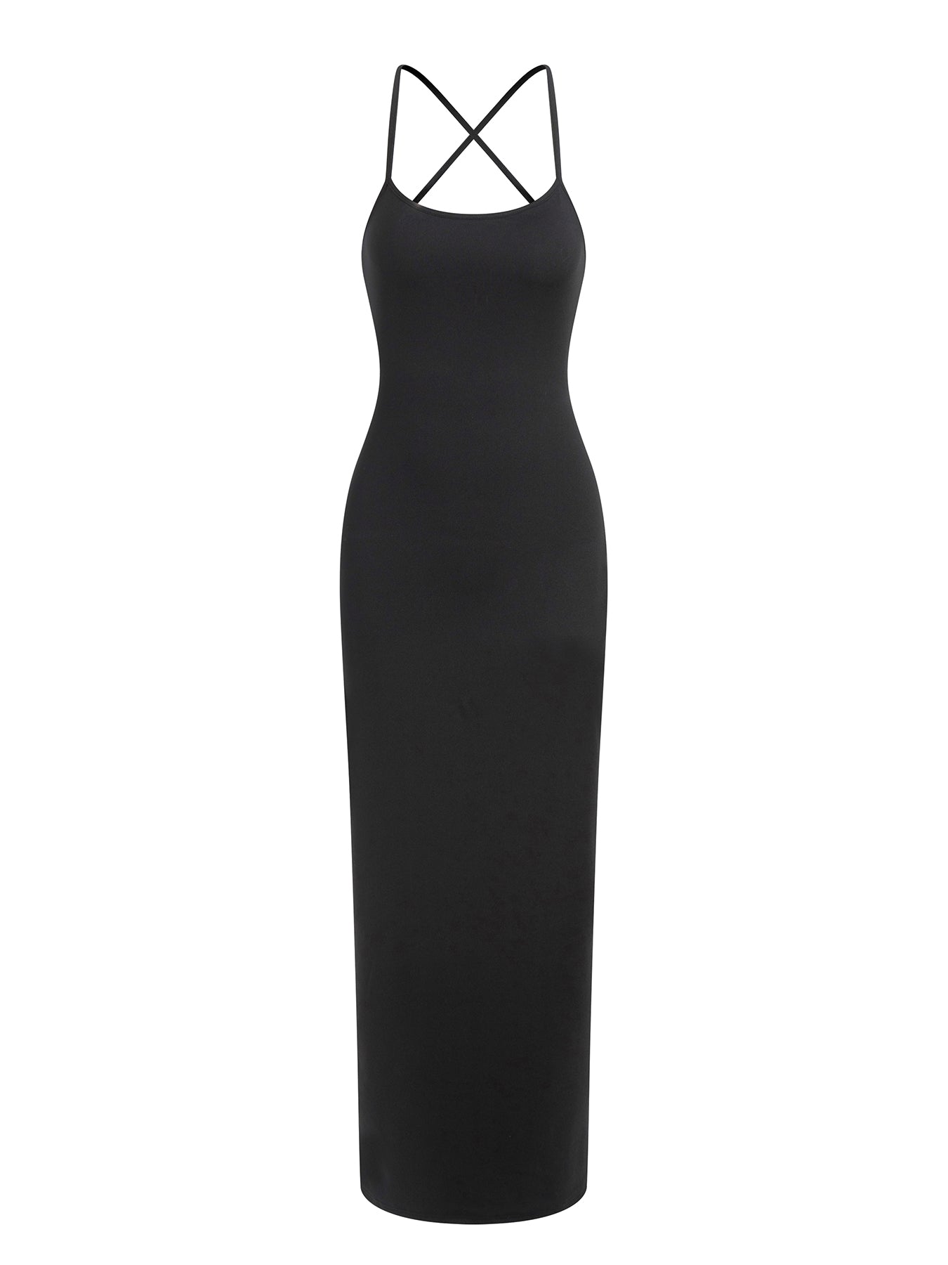 Women's Backless Strappy High-stretch Maxi dress
