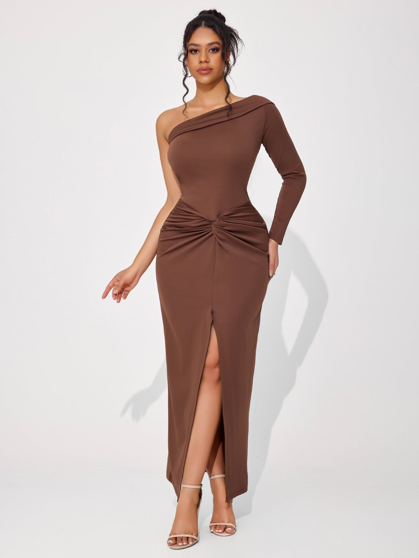 Women's Sexy Elegant Twisted Off-shoulder Hip Dress
