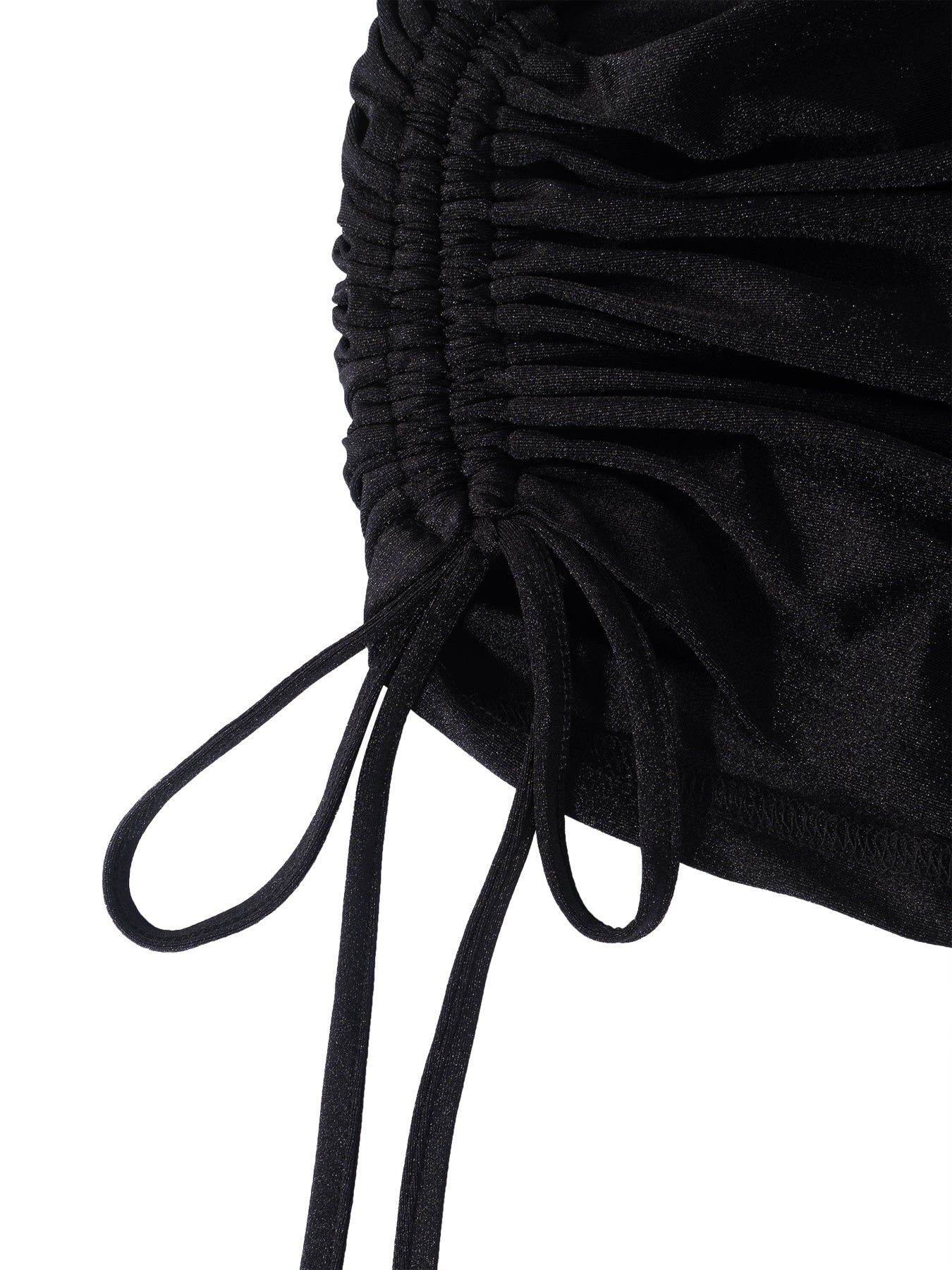 Women's Sexy Hollow Drawstring Bodycon Short Dress