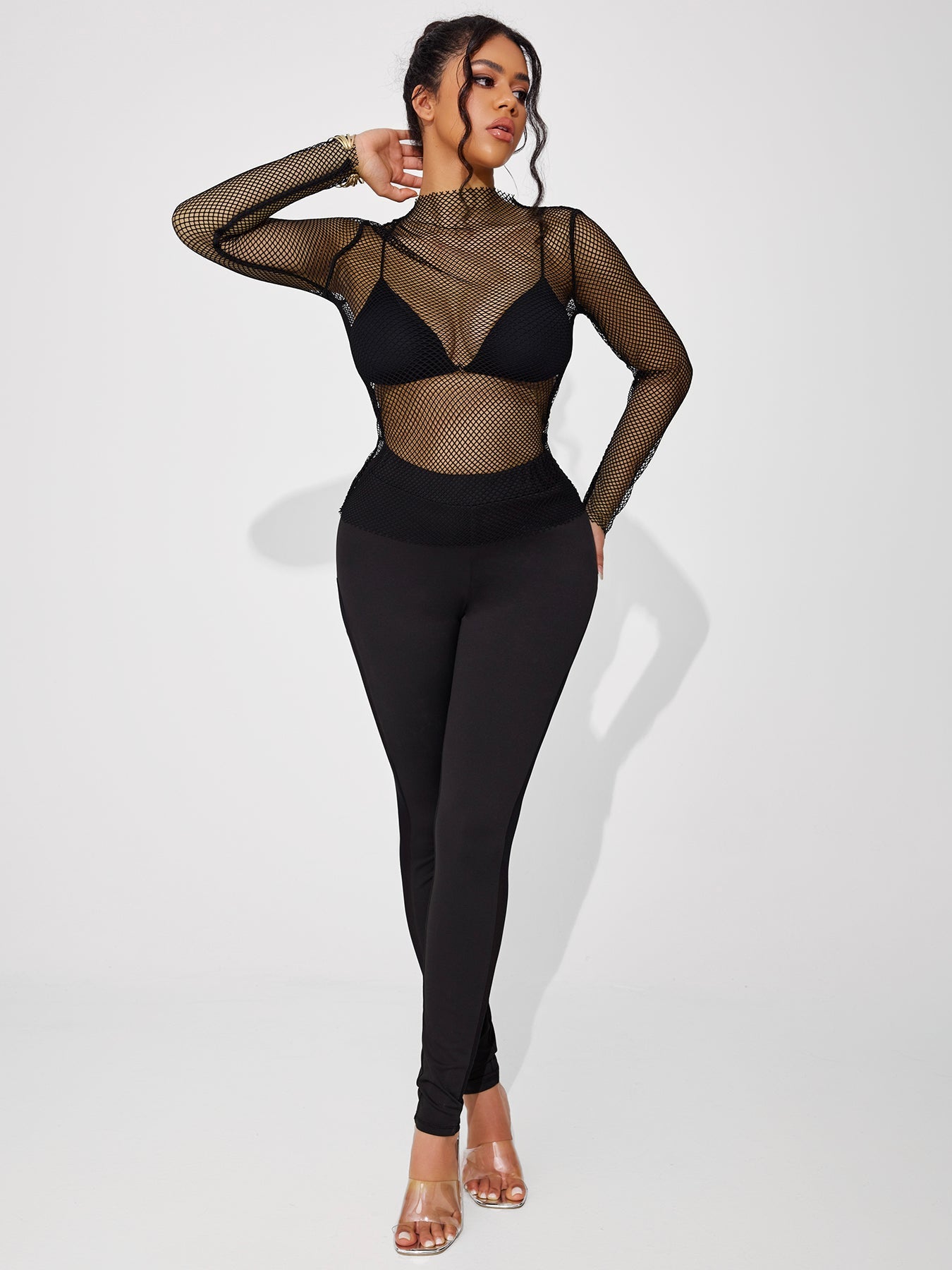 Women's Sexy And Elegant See-through Mesh Versatile Top