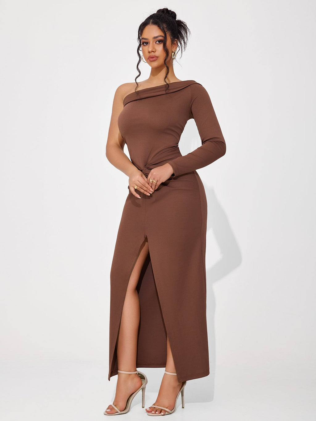 Women's Sexy Elegant Twisted Off-shoulder Hip Dress