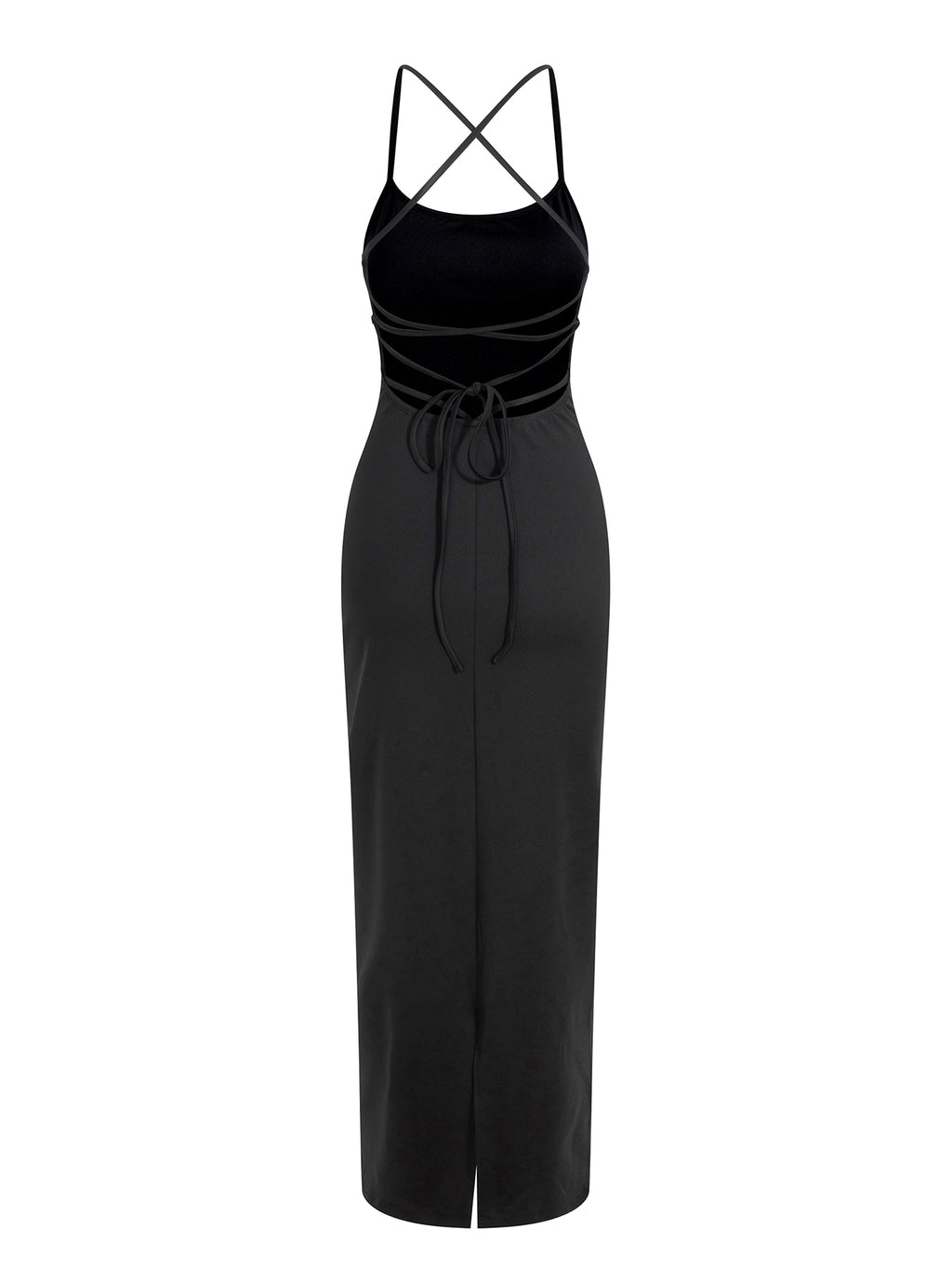 Women's Backless Strappy High-stretch Maxi dress