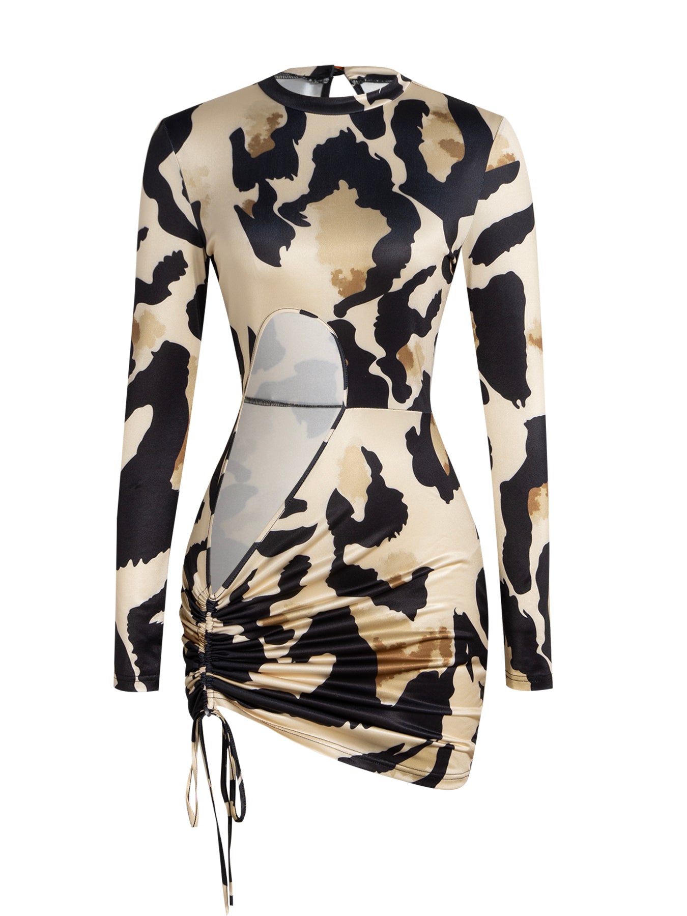 Women's Animal Print Sexy Hollow Hip Dress