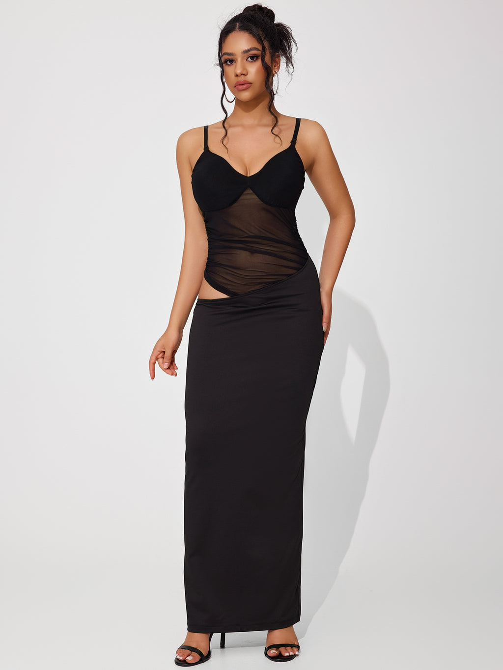 Women's High-end Patchwork Suspender Dress